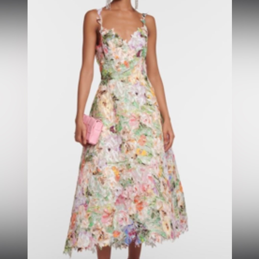 Floral Multicolor Midi Dress